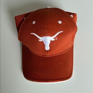 Texas Longhorns Orange Baseball Cap with White Logo